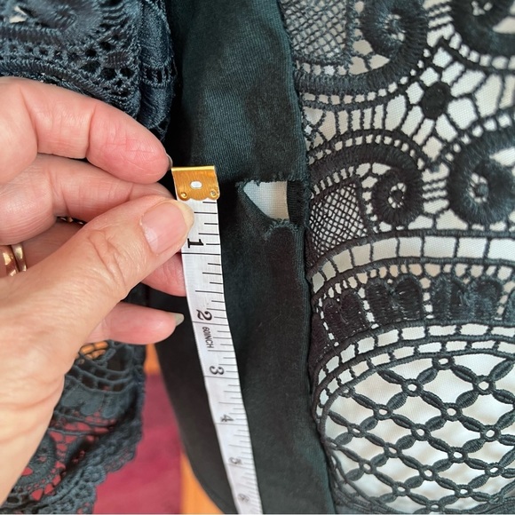 Anthropologie Navy Lace Blouse - Picture 9 of 10